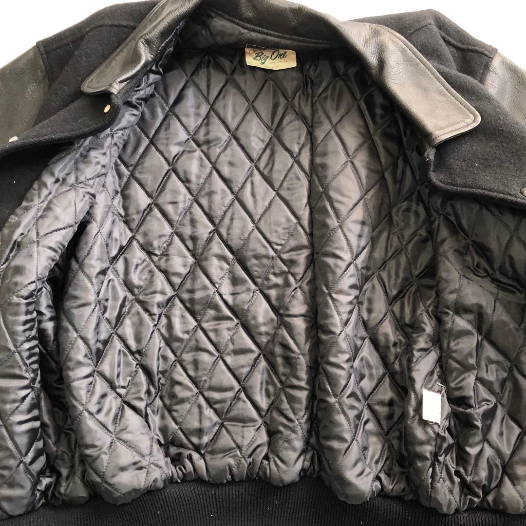 VAN スタジャン レザー スリーブ ビックワッペン ビンテージ