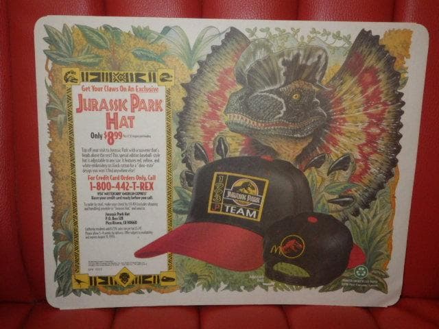 マクドナルド★ポスター★35★ビンテージ★壁掛け★ジュラシックパーク★恐竜