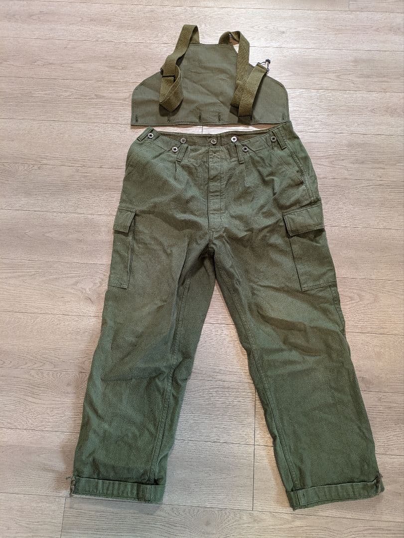ナイジェルケーボン ジャーマンアーミーサスペンダーパンツ 36