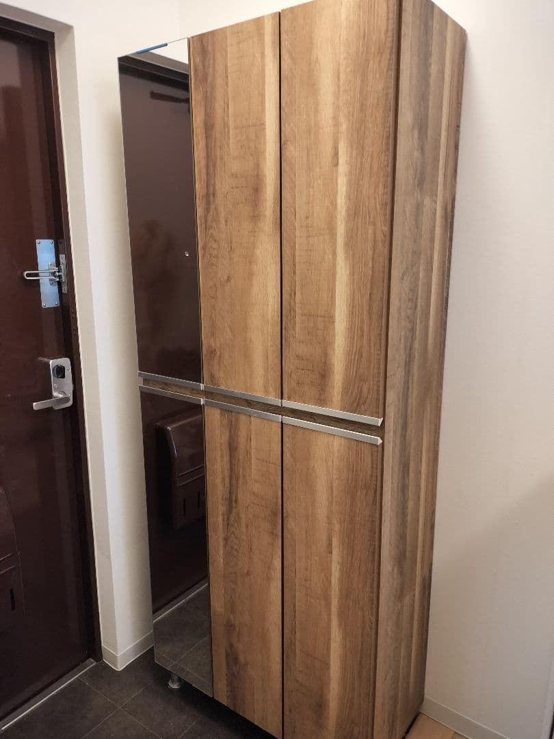 （10/28まで）国産　大川家具　シューズボックス ハイタイプ