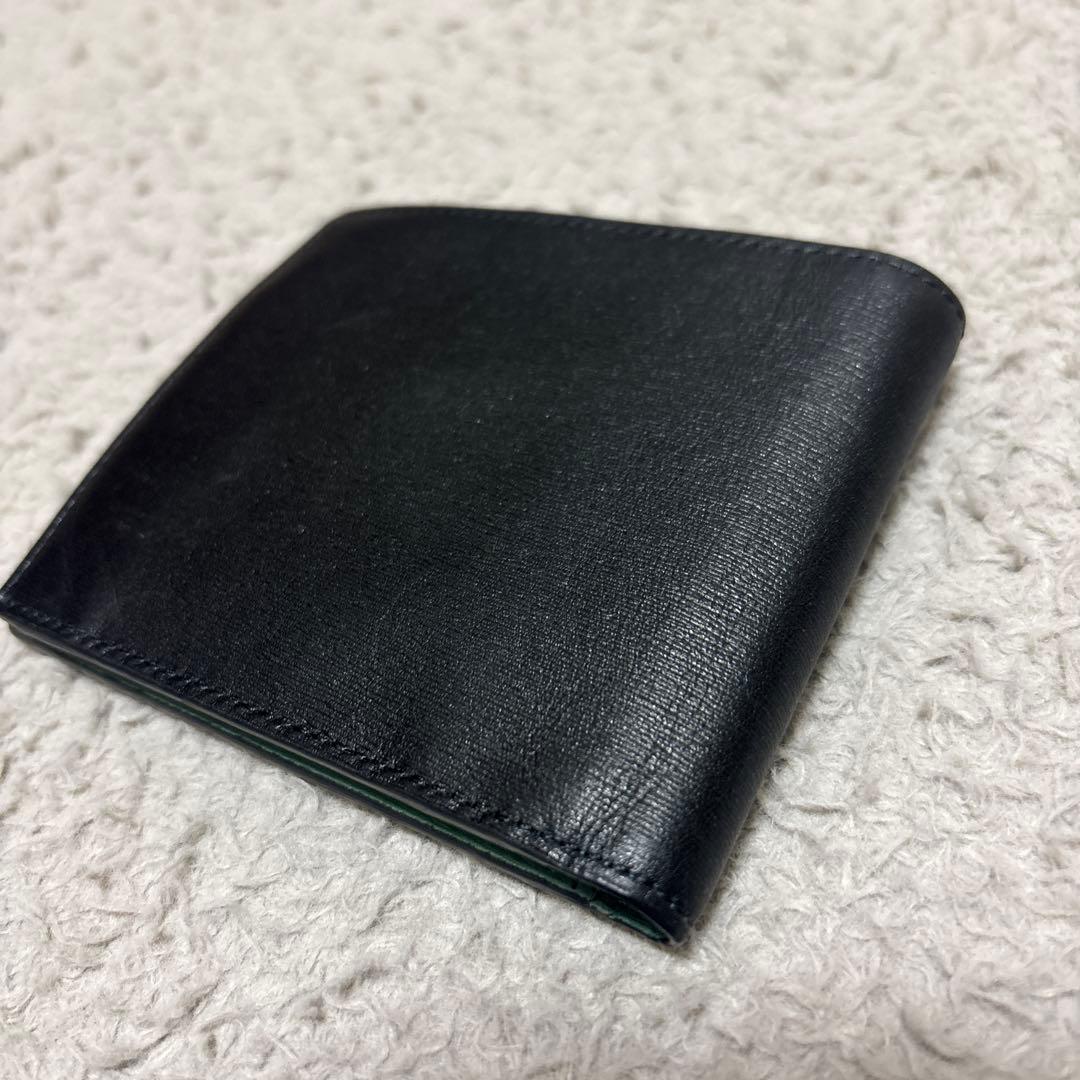 ポールスミス 財布 二つ折り レザー ブラック　イタリア製