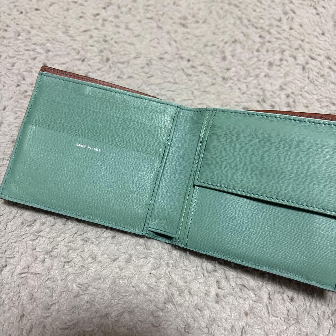 ポールスミス 財布 二つ折り レザー ブラック　イタリア製