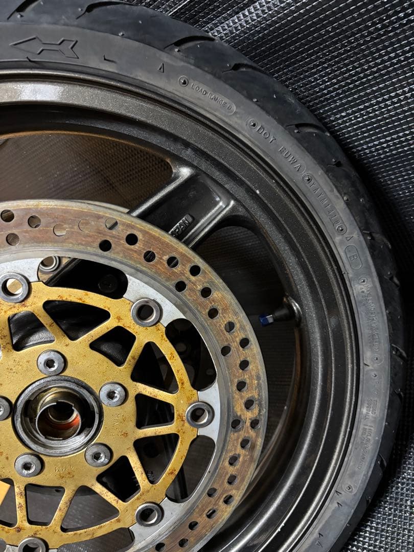 zrx400 ホイール 前後セット ブレーキローター スプロケ付き