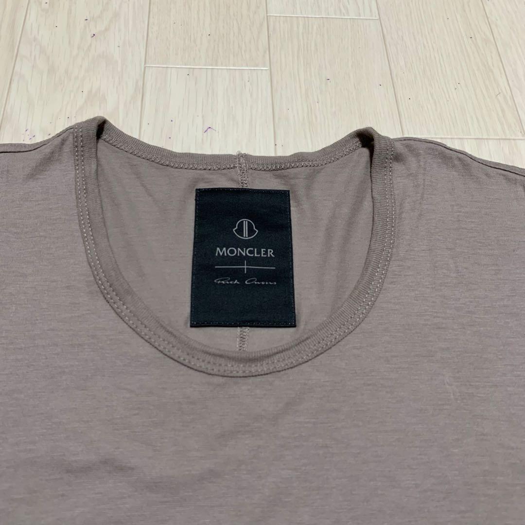 MONCLER Rick owens タンクトップ ロゴ入り　グレー　4S408