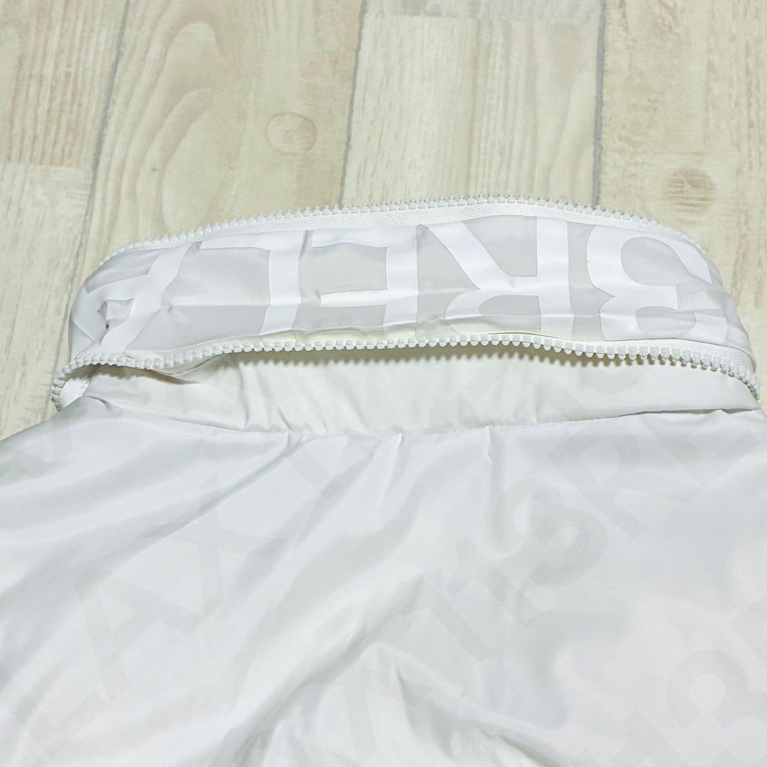 1piu1uguale3 RELAXダウンベスト ホワイト S ダブルジップ