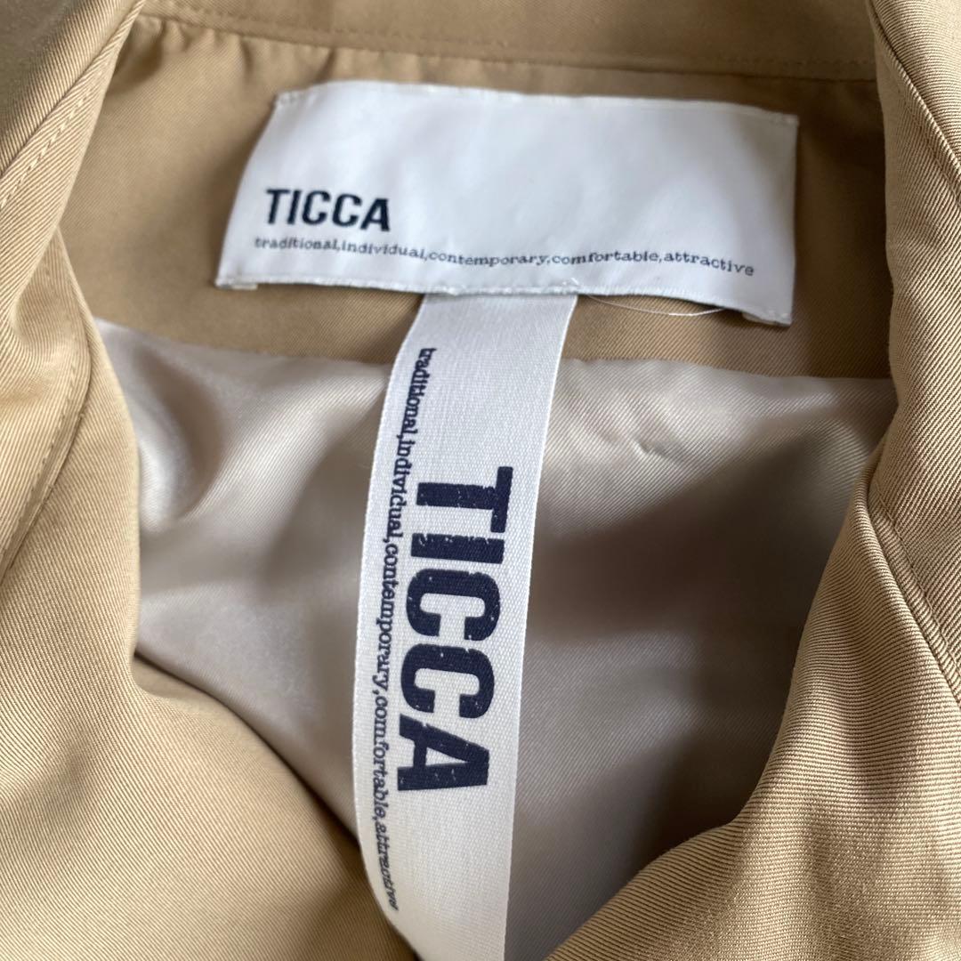 せっさんTICCA ティッカ　テントトレンチコート　ベージュ