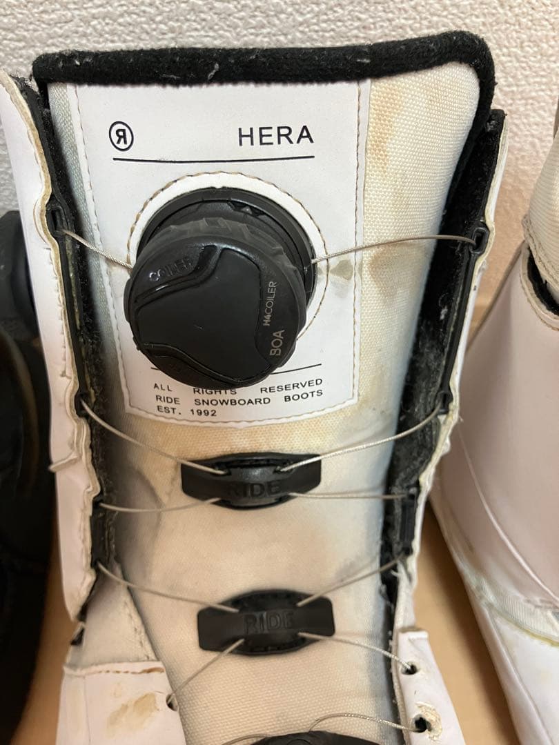 RIDE HERAスノーボードブーツ21-22モデル ホワイト 24.5cm