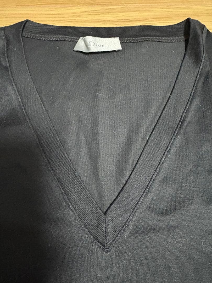 04AW dior hommeロンT Vネック BEE刺繍 エディ期 S