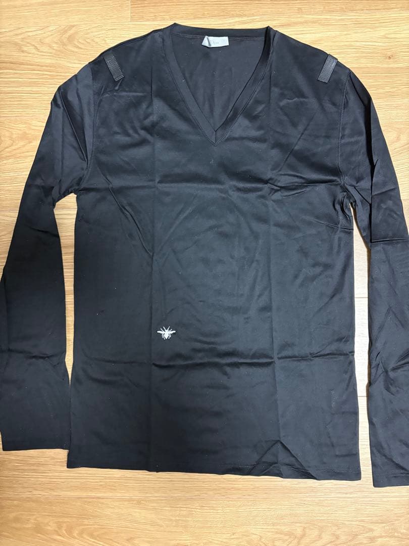 04AW dior hommeロンT Vネック BEE刺繍 エディ期 S