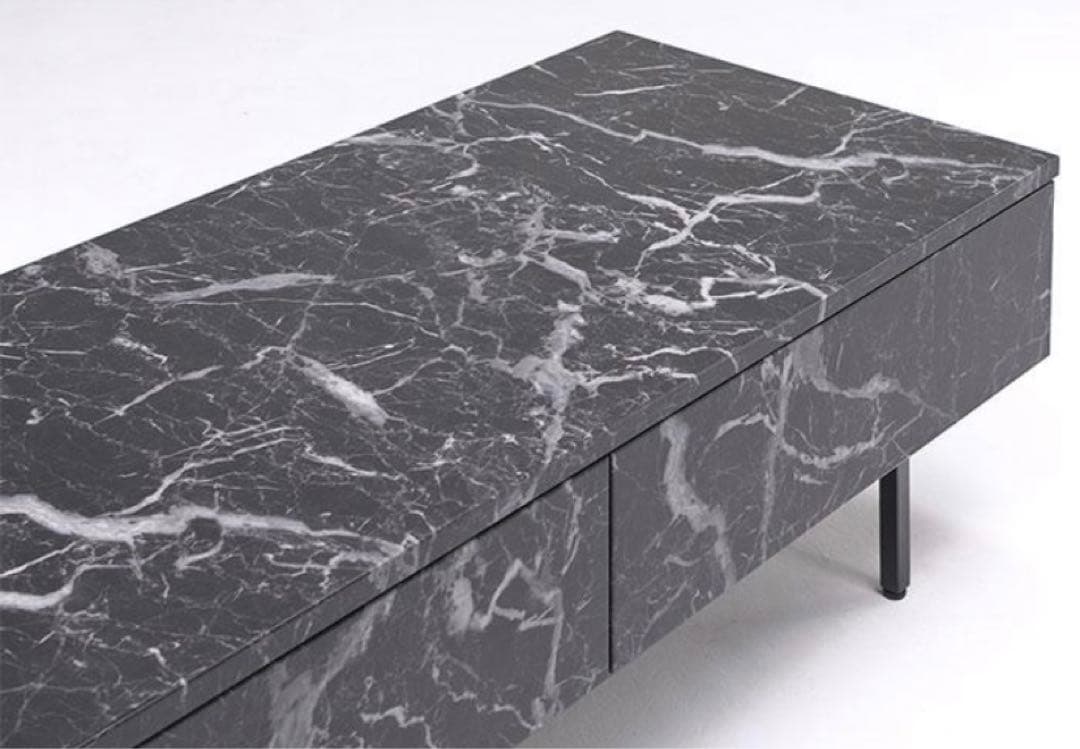 テーブル センターテーブル ローテーブル 幅120cm 木製 大理石調柄