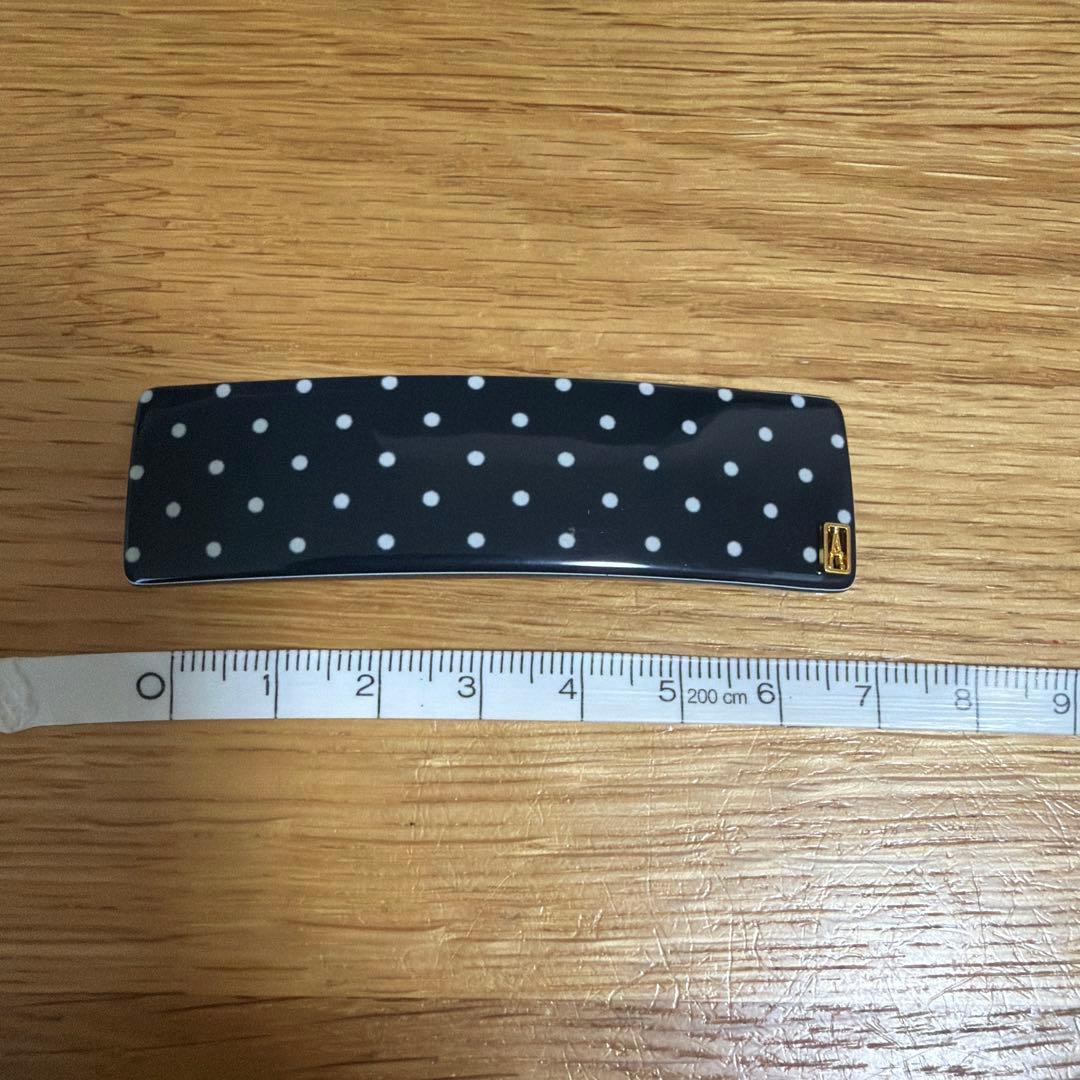 激レア/ALEXANDRE DE PARIS ドット柄ヘアクリップ　バレッタ