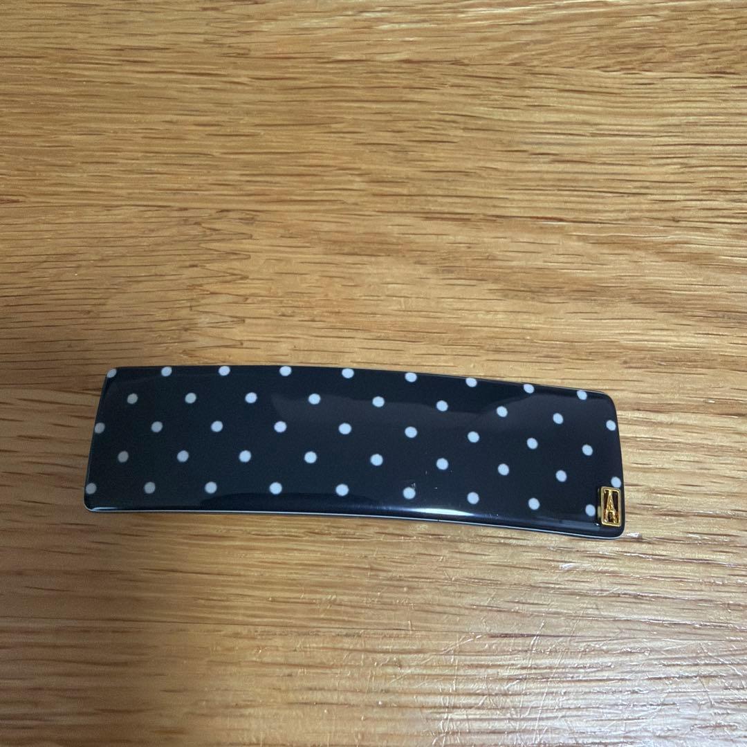 激レア/ALEXANDRE DE PARIS ドット柄ヘアクリップ　バレッタ