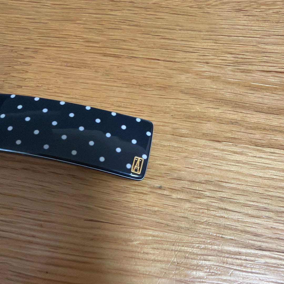 激レア/ALEXANDRE DE PARIS ドット柄ヘアクリップ　バレッタ