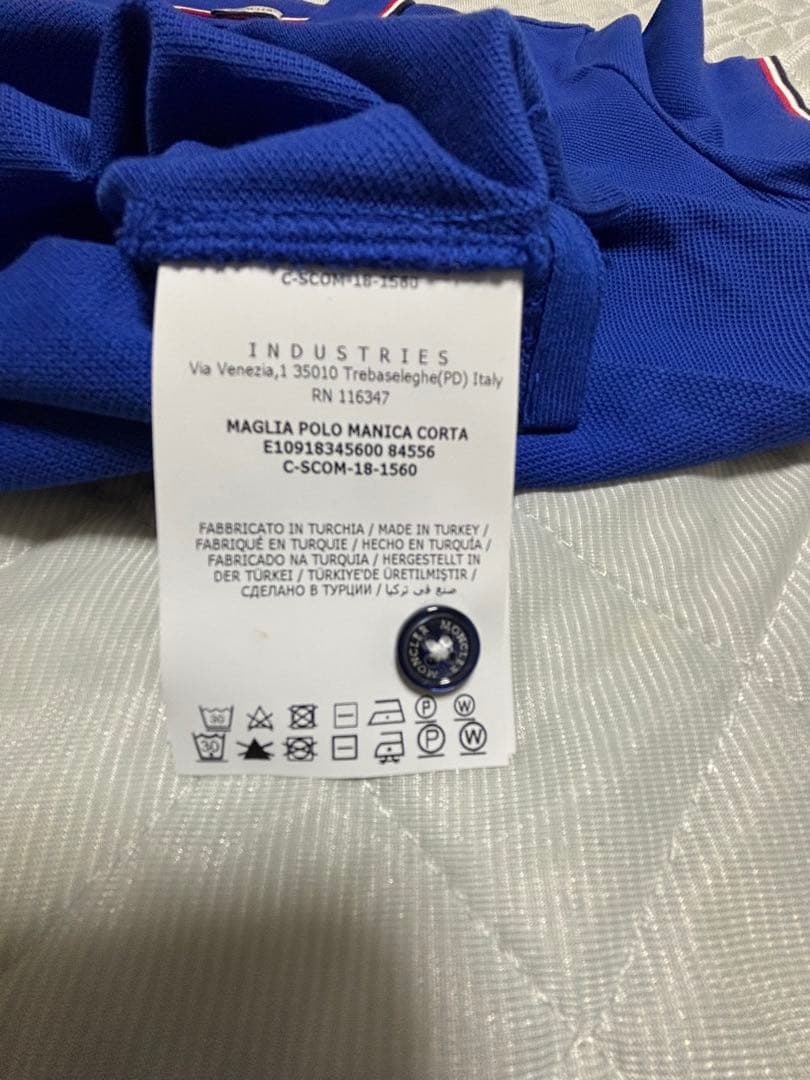 MONCLER ポロシャツ 青色