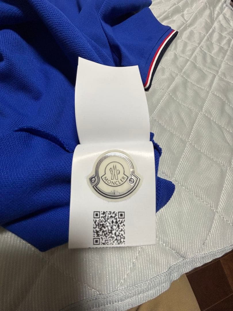 MONCLER ポロシャツ 青色