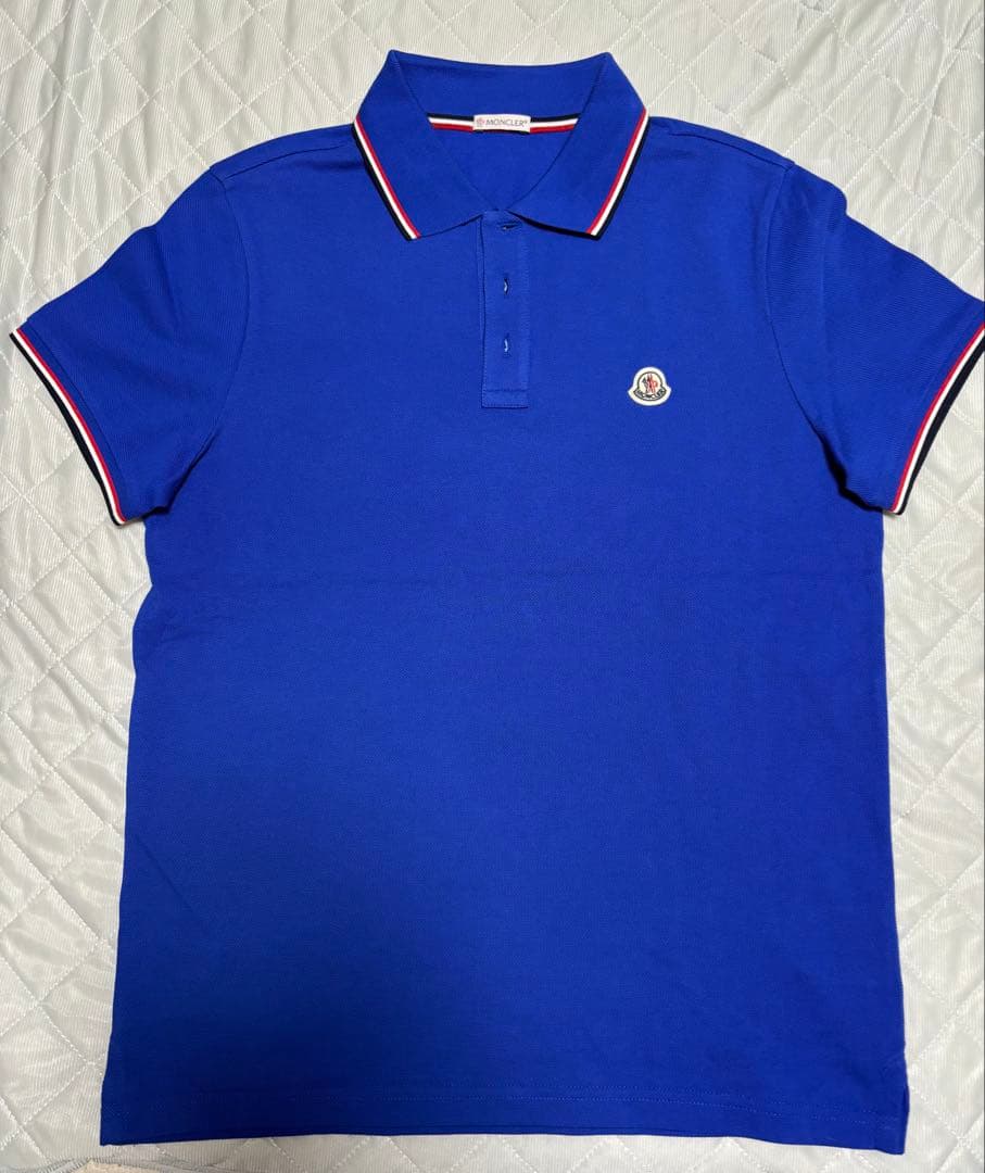 MONCLER ポロシャツ 青色