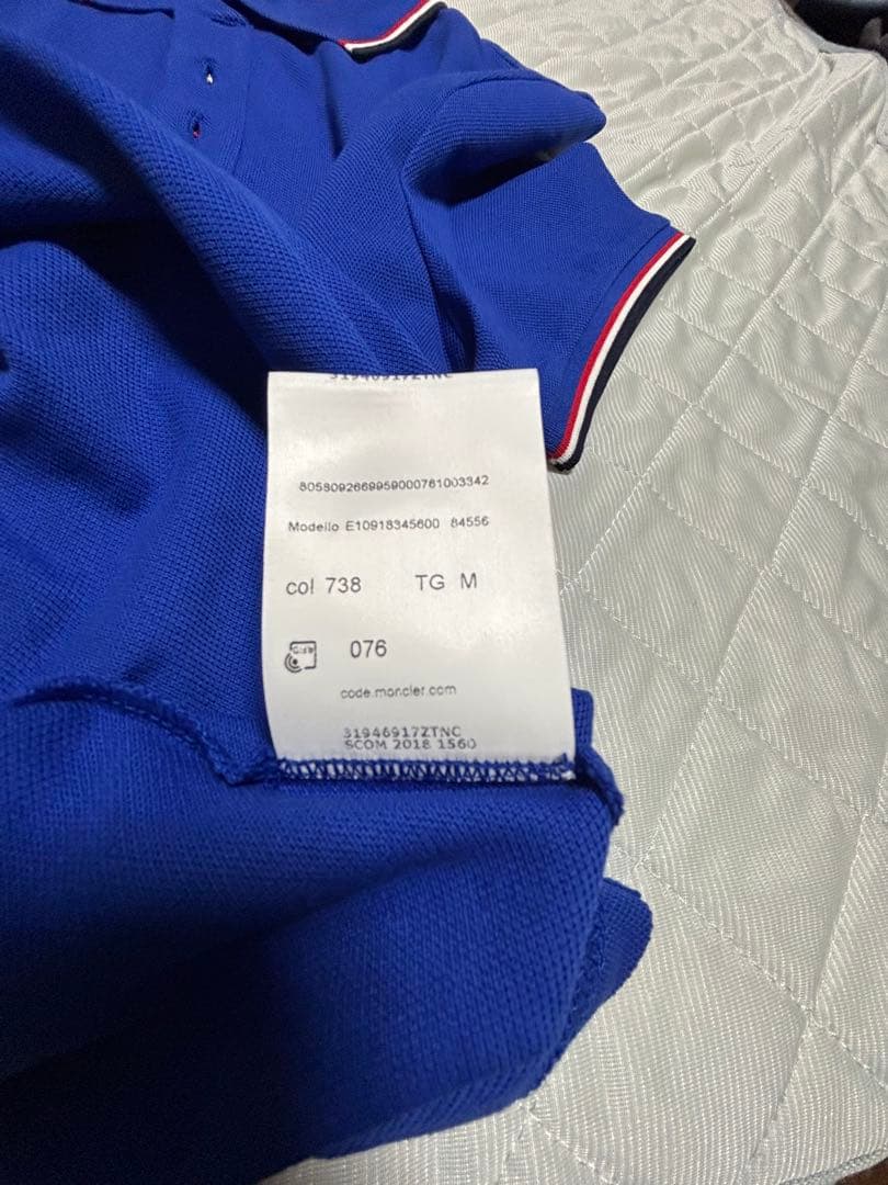 MONCLER ポロシャツ 青色