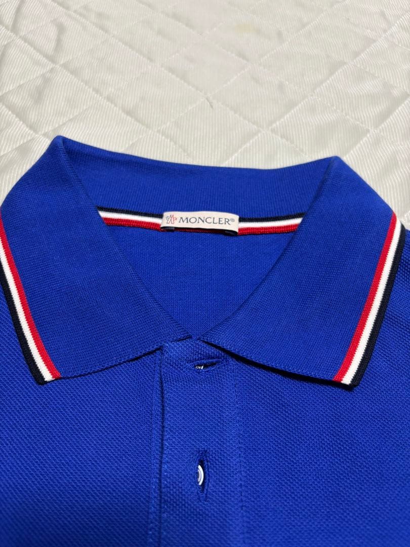 MONCLER ポロシャツ 青色