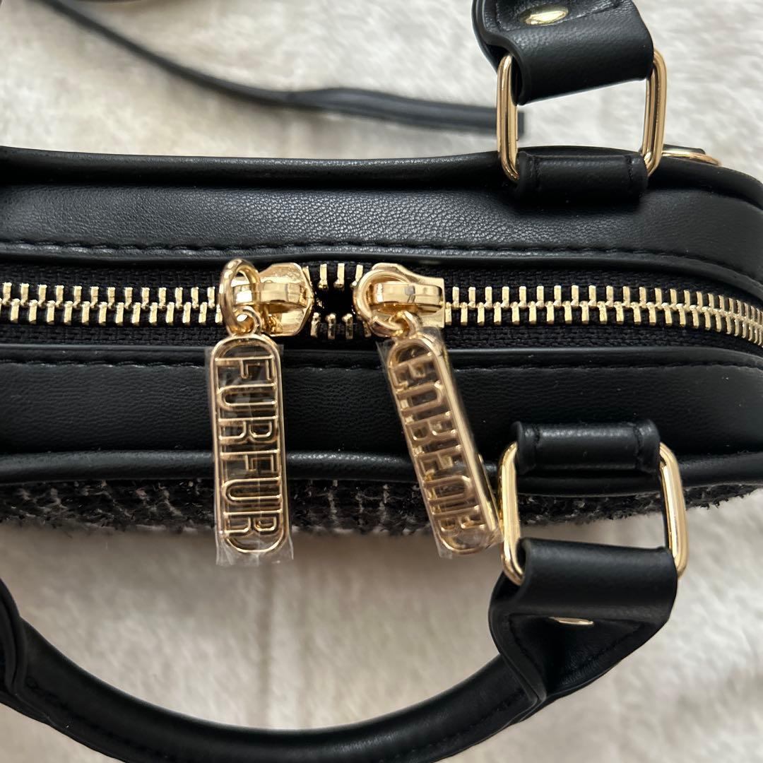 FURFUR ツイードフォンホルダー　ブラック