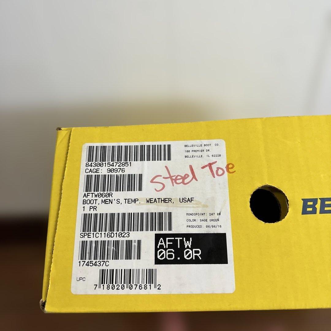 未使用品　米軍　実物BELLEVILLE GORE−TEX ブーツ　24cm