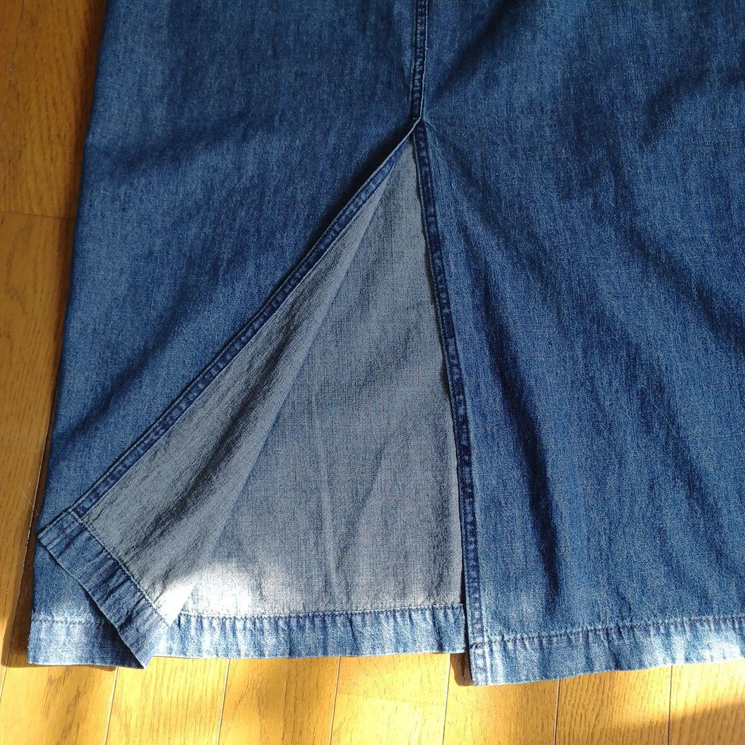 ロングデニムワンピース