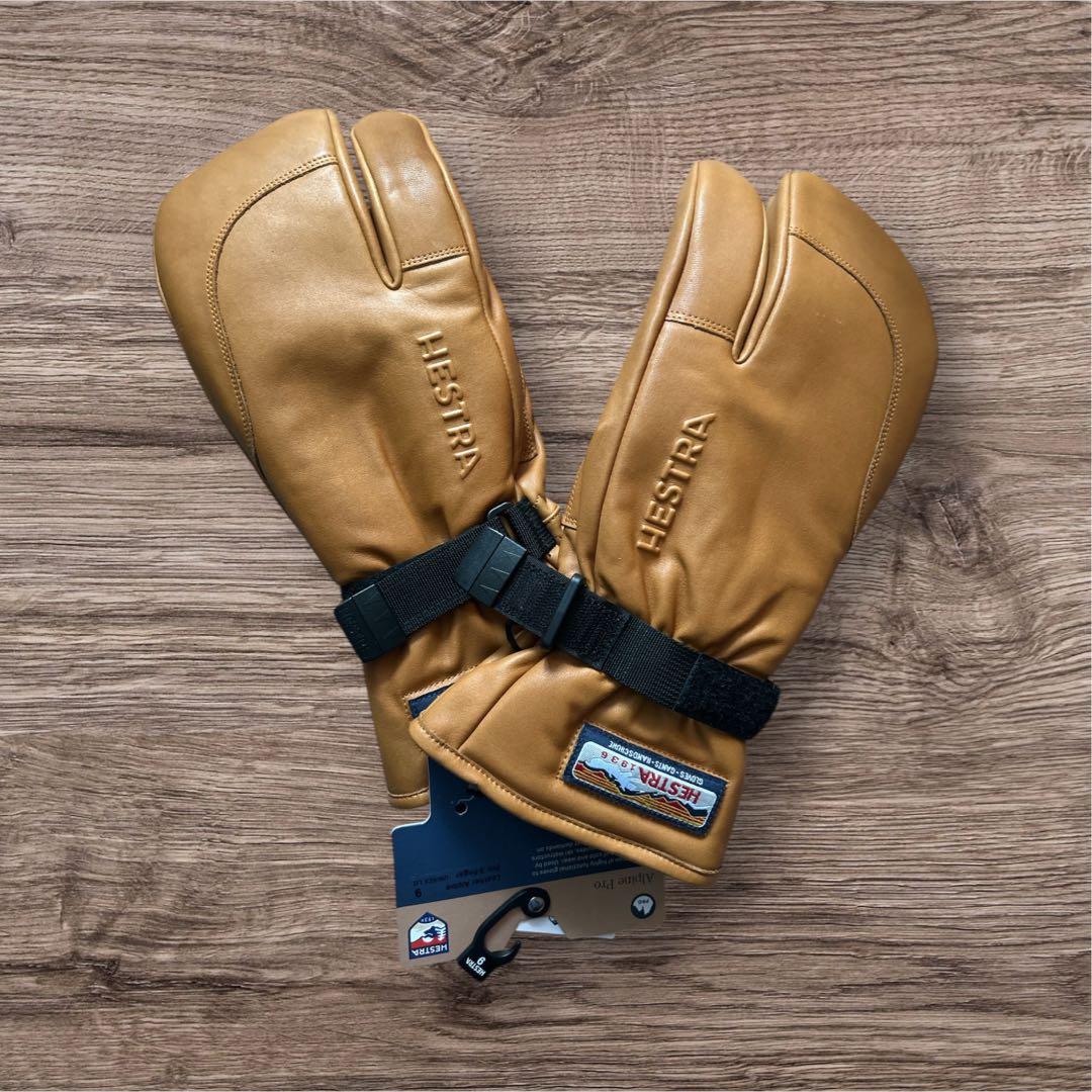 Hestra へストラ　3-FINGER FULL LEATHER グローブ