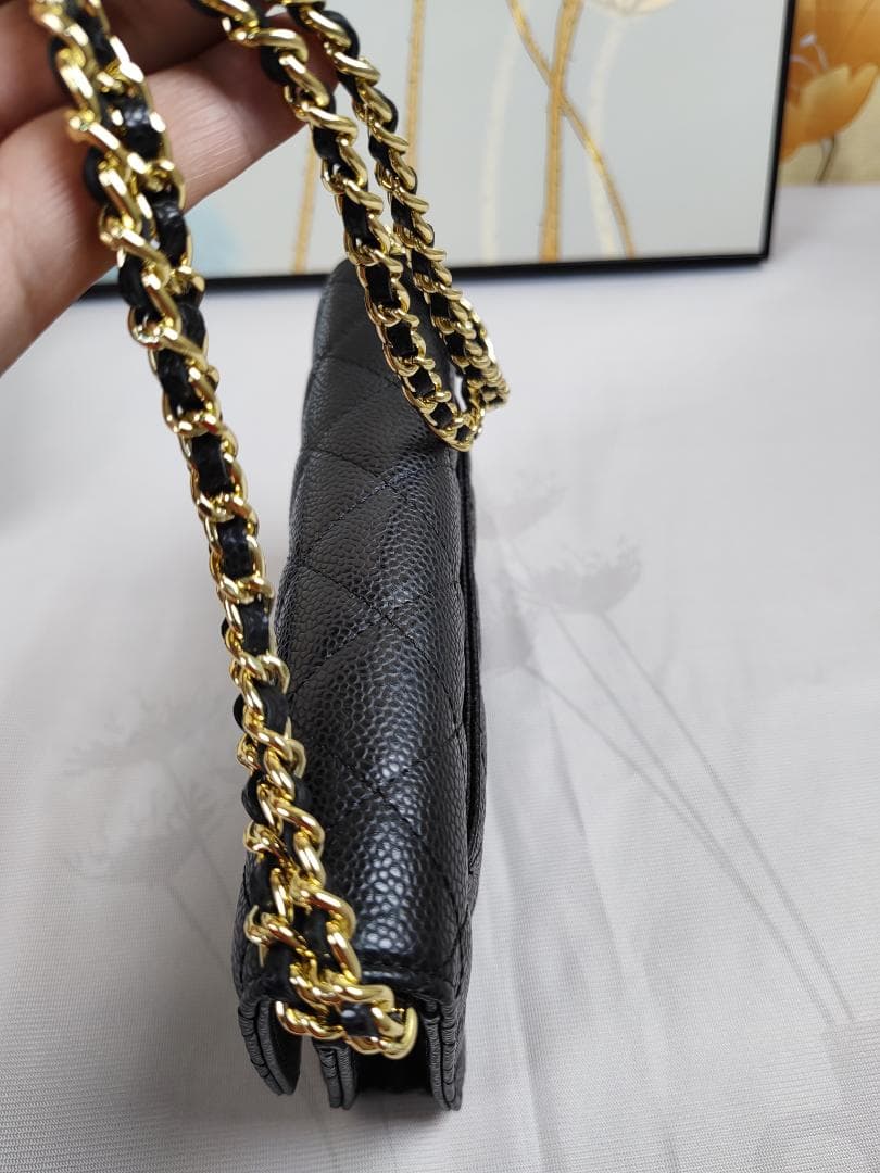 黒 ショルダーバッグ キルティング