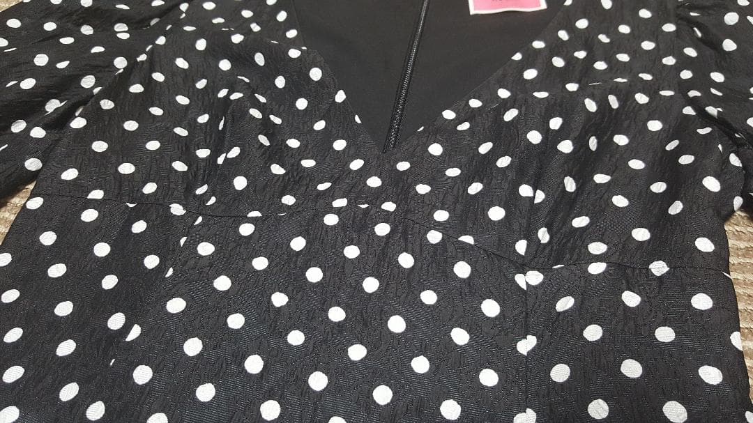 新品送料無料6号ケイトスペードニューヨークハーモニー ドットクロークドレス水玉