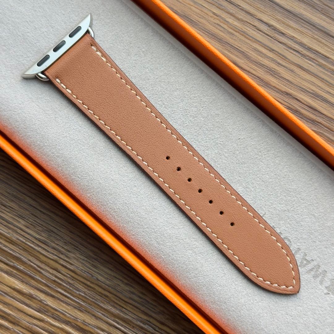 2661 美品　Apple Watch エルメス　ゴールド　レザーバンド