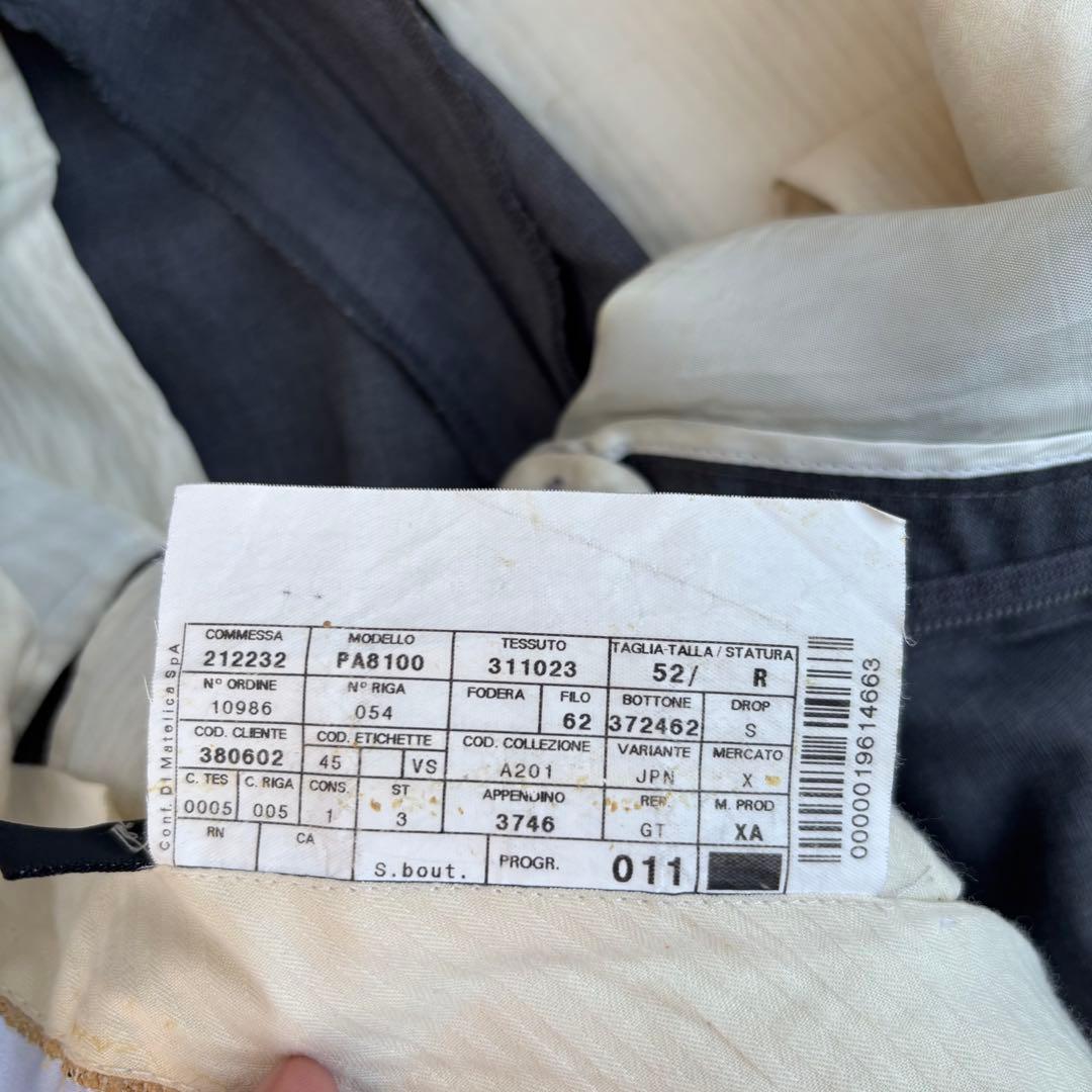 90s ARMANI COLLEZIONI ウールスラックス グレー ワンタック