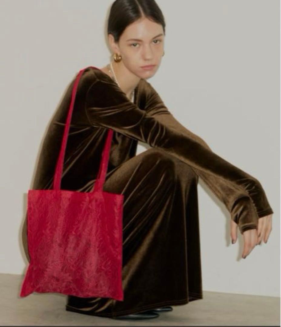 お値下げ中【yae】2way Uneck velours long dress