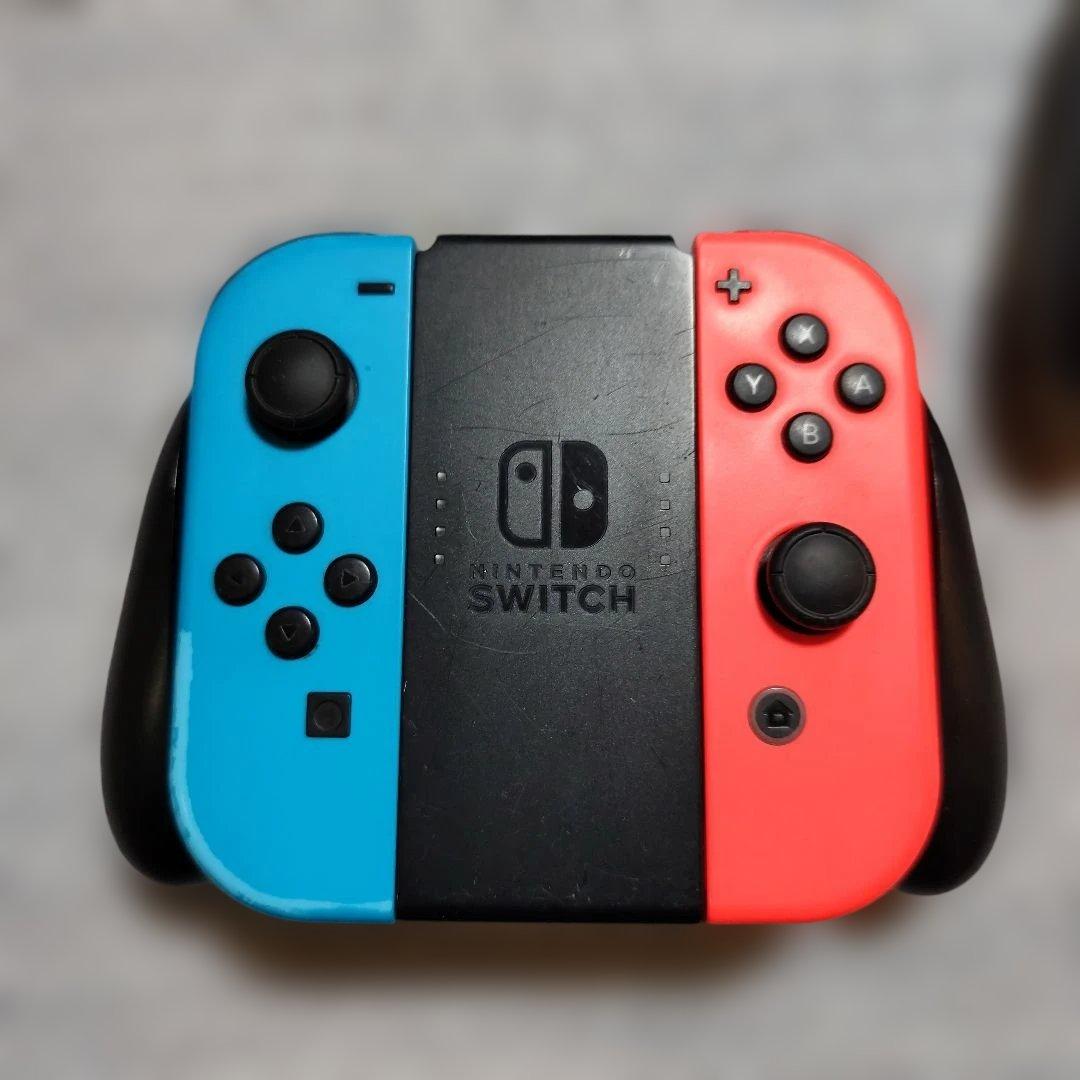 ニンテンドースイッチ　本体　有機EL　ジョイコン2セット　保護フィルム貼ったまま