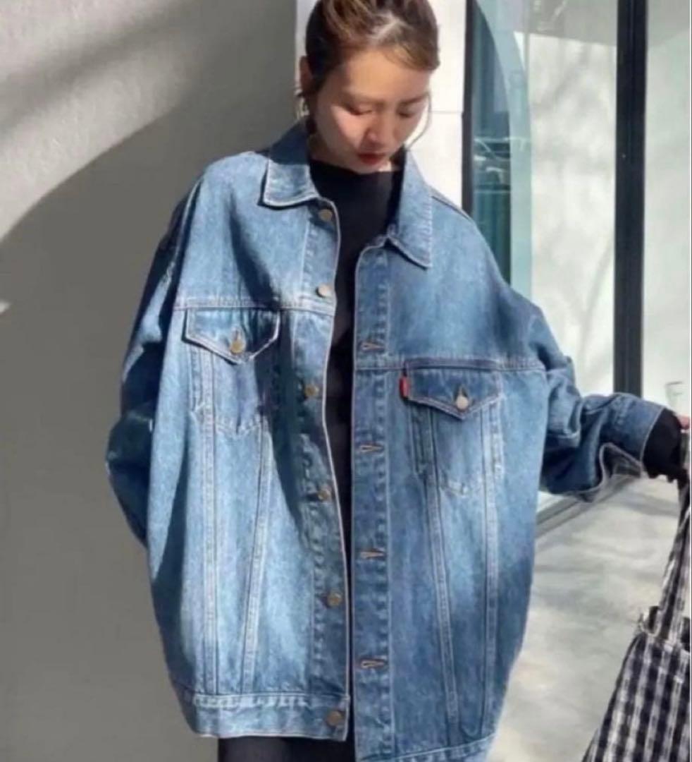 美品【ungrid】アングリッド　ビッグシルエットデニムジャケット　Fsize