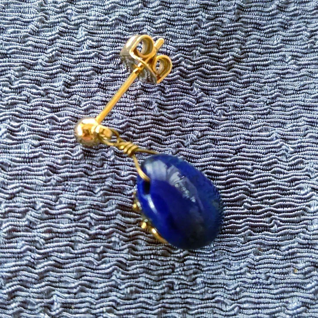 天空の城ラピュタ MyTreasure 飛行石 ラピスラズリ ピアス(片耳用)