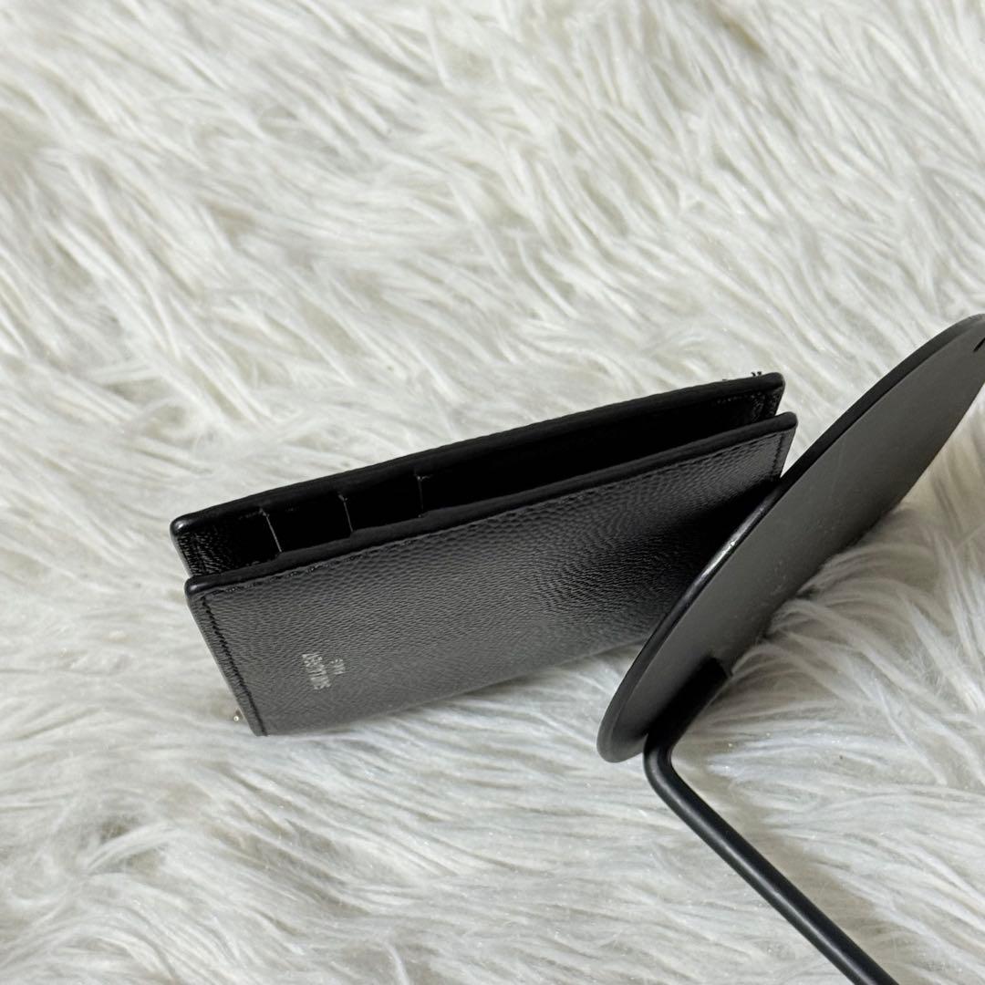 ⭐️未使用⭐️　サンローラン　マネークリップ　二つ折り財布　シルバー金具　黒