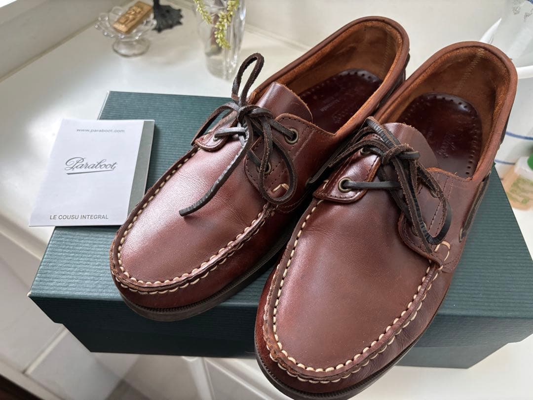 パラブーツ BARTH marron america 　7.5　短時間使用