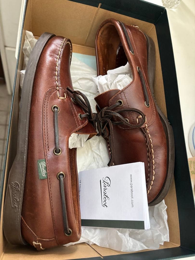 パラブーツ BARTH marron america 　7.5　短時間使用