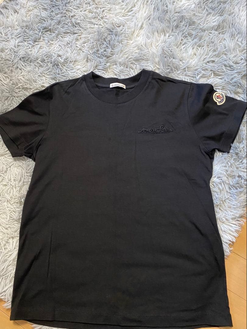 MONCLER ブラック 半袖Tシャツ