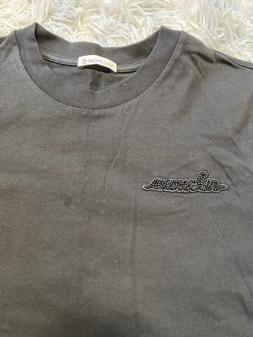 MONCLER ブラック 半袖Tシャツ