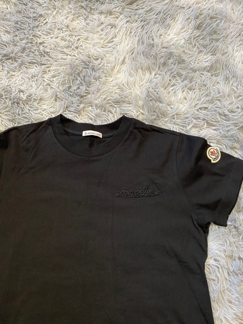 MONCLER ブラック 半袖Tシャツ