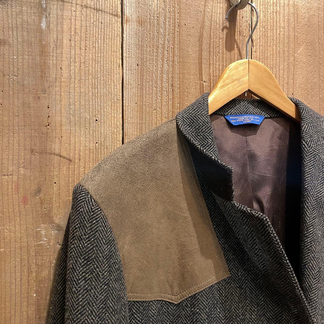 【L】PENDLETON ツイード テーラード ジャケット ペンドルトン ウール