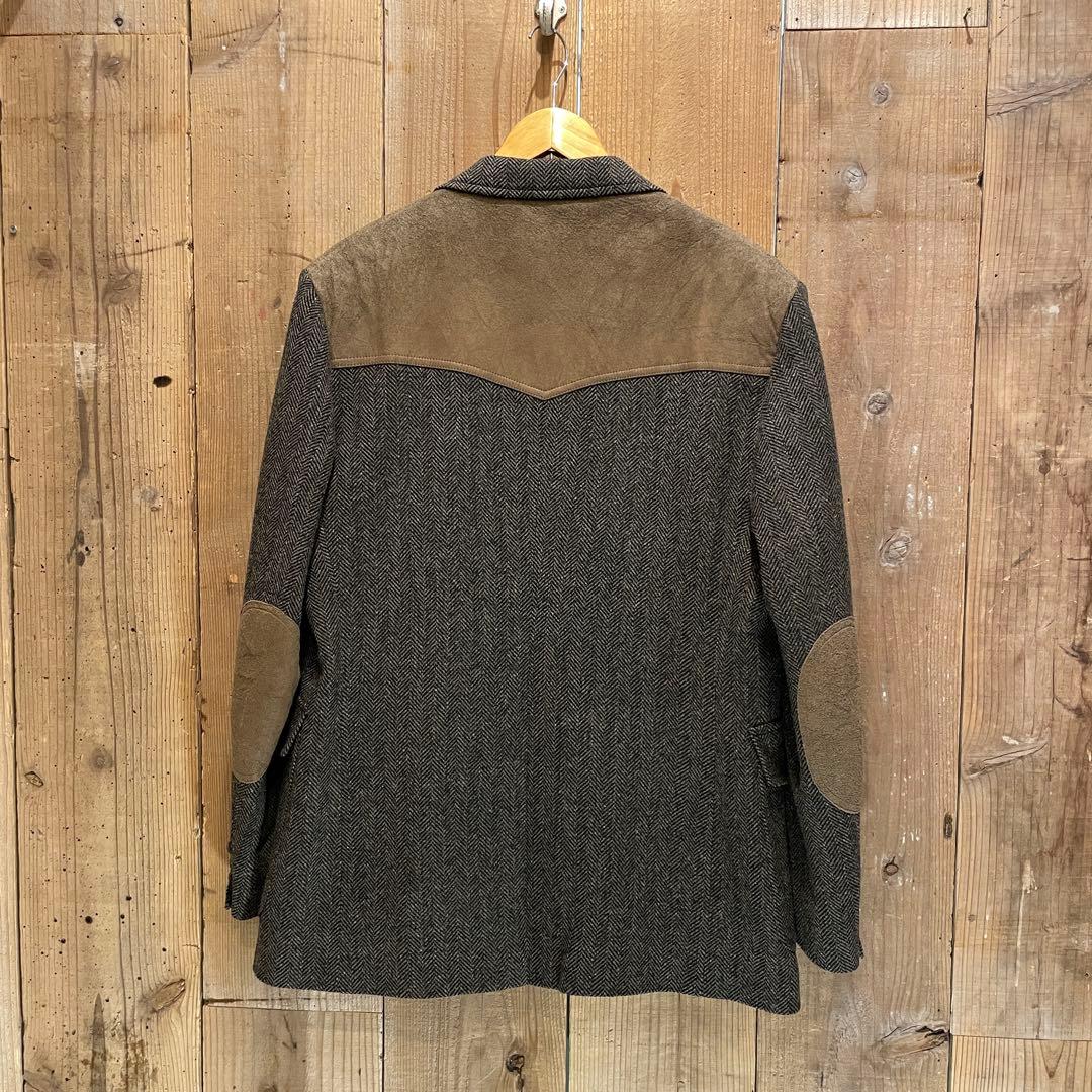 【L】PENDLETON ツイード テーラード ジャケット ペンドルトン ウール