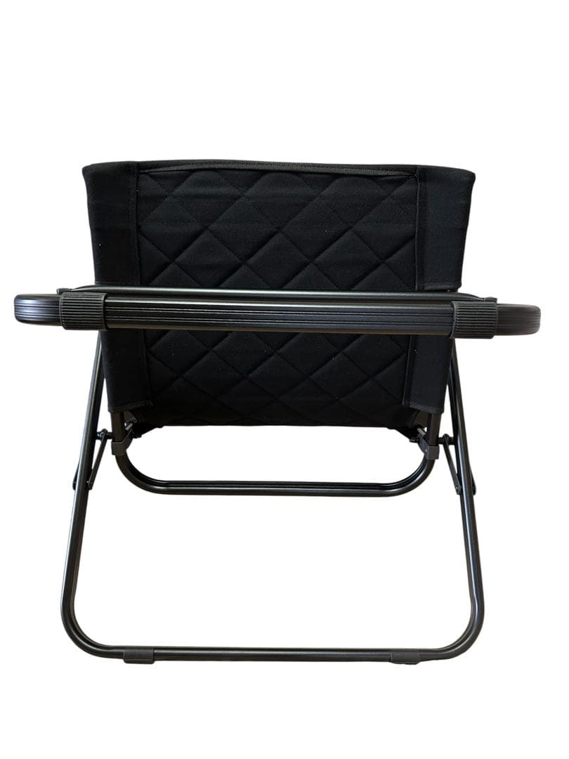 極美品　RcrCamp リクライニングローチェア 収納袋付き ブラック