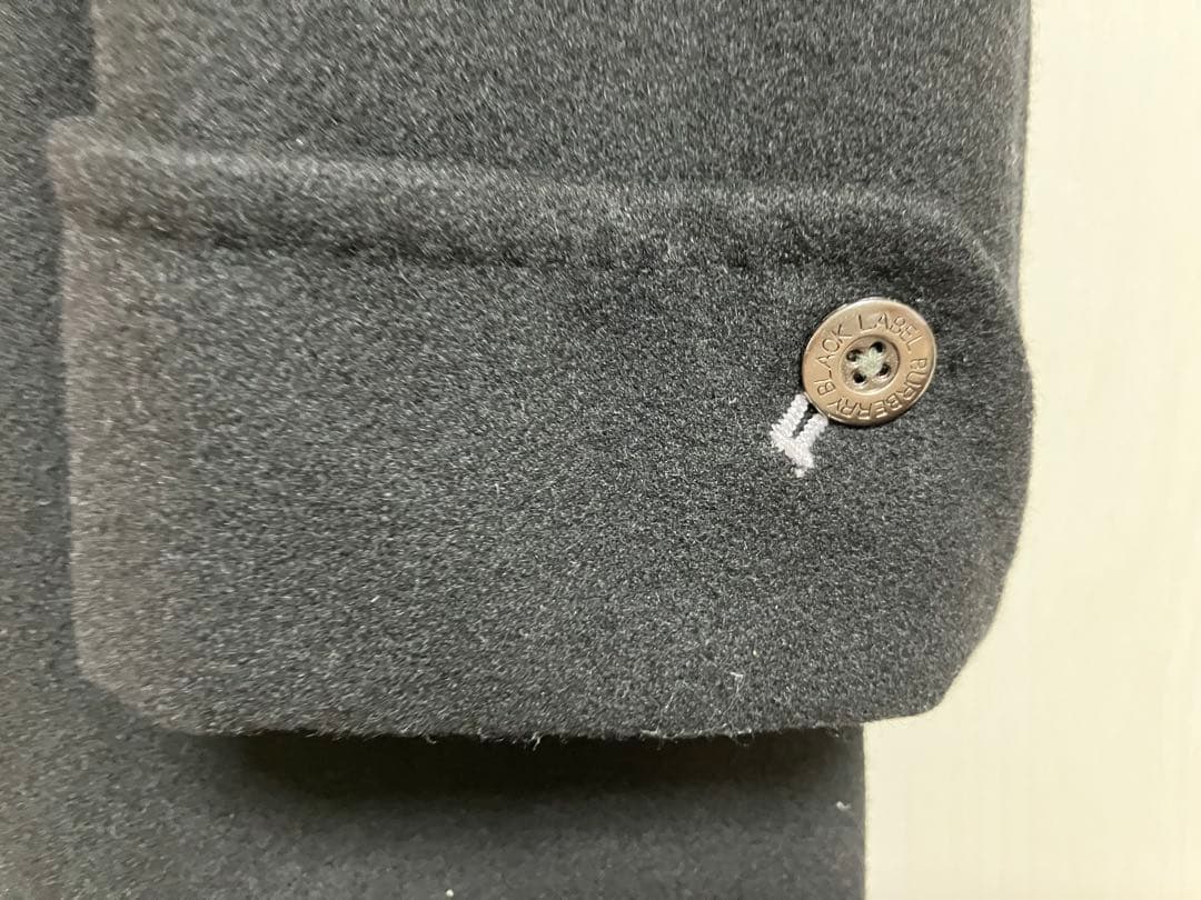 ★激レア★バーバリーブラックレーベル　カシミア混　ナポレオンコートＭ　黒