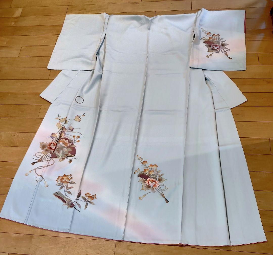 ririページ☆　袋帯単品高級　本金　紹巴　金彩　淡緑　七五三　入学式