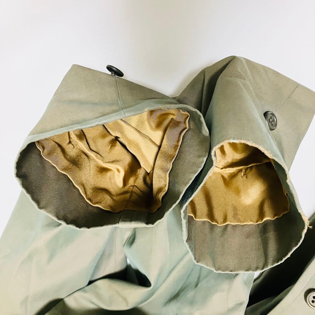 希少✨90's バーバリー トレンチコート チェック ステンカラー 玉虫色