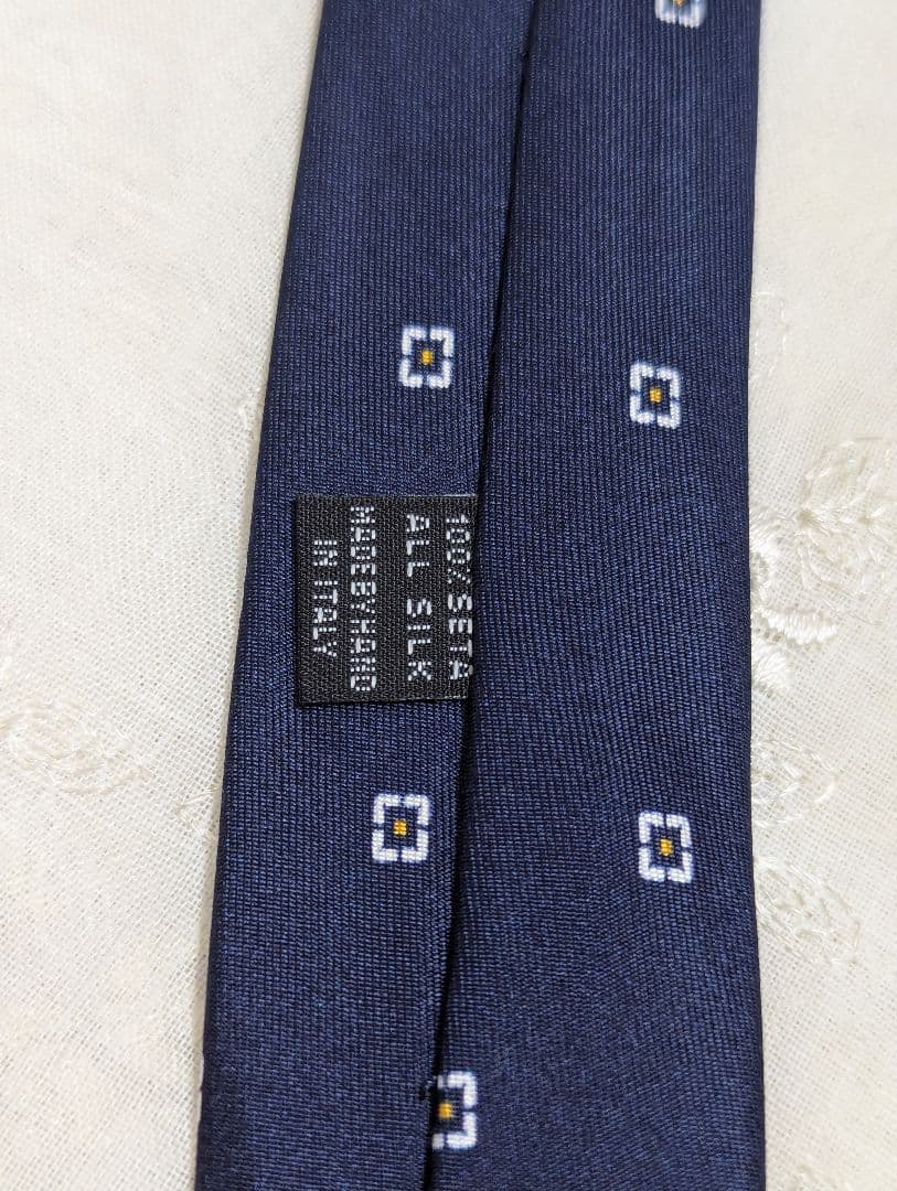 美品★マリネッラ　ネイビー　シルヴィオ　限定　復刻モデル　小紋柄　セッテピエゲ