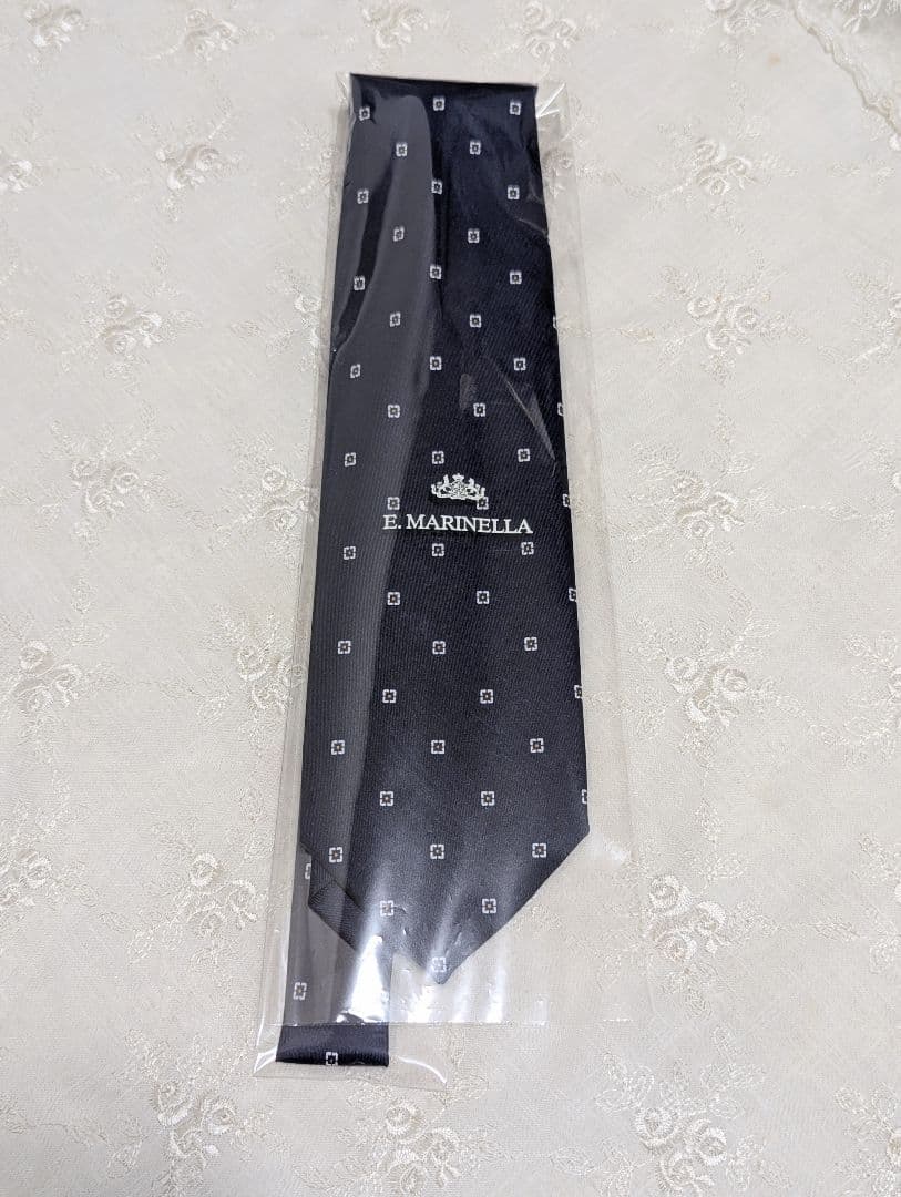 美品★マリネッラ　ネイビー　シルヴィオ　限定　復刻モデル　小紋柄　セッテピエゲ