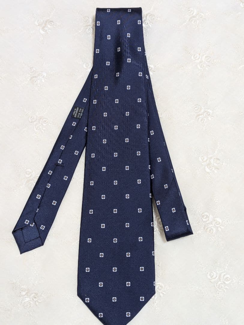 美品★マリネッラ　ネイビー　シルヴィオ　限定　復刻モデル　小紋柄　セッテピエゲ