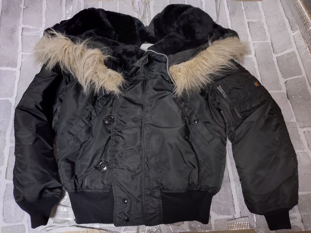 【Mサイズ】【希少ブラック】【N-2B】【アルファ】【ビンテージ美品】USA製